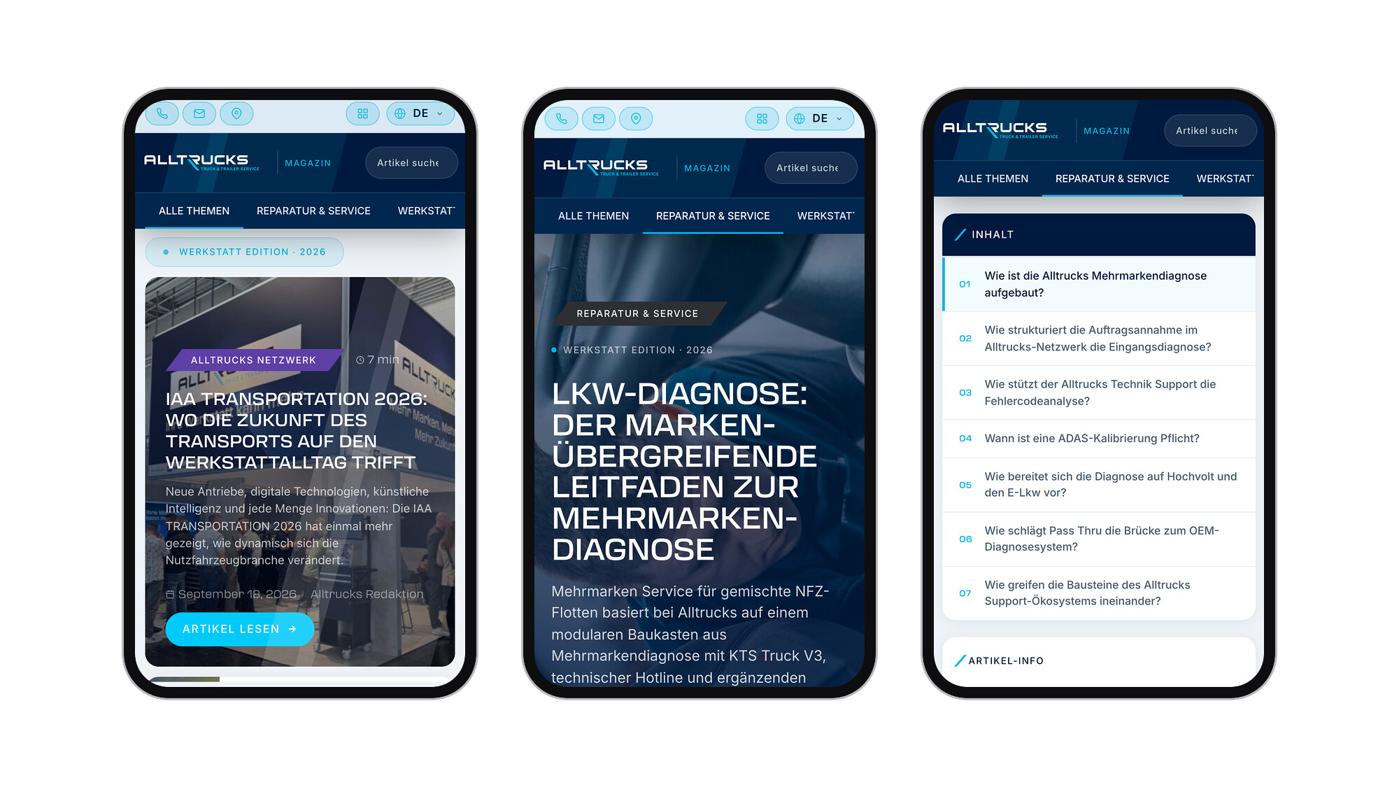 Magazin und Beitrag mobil
