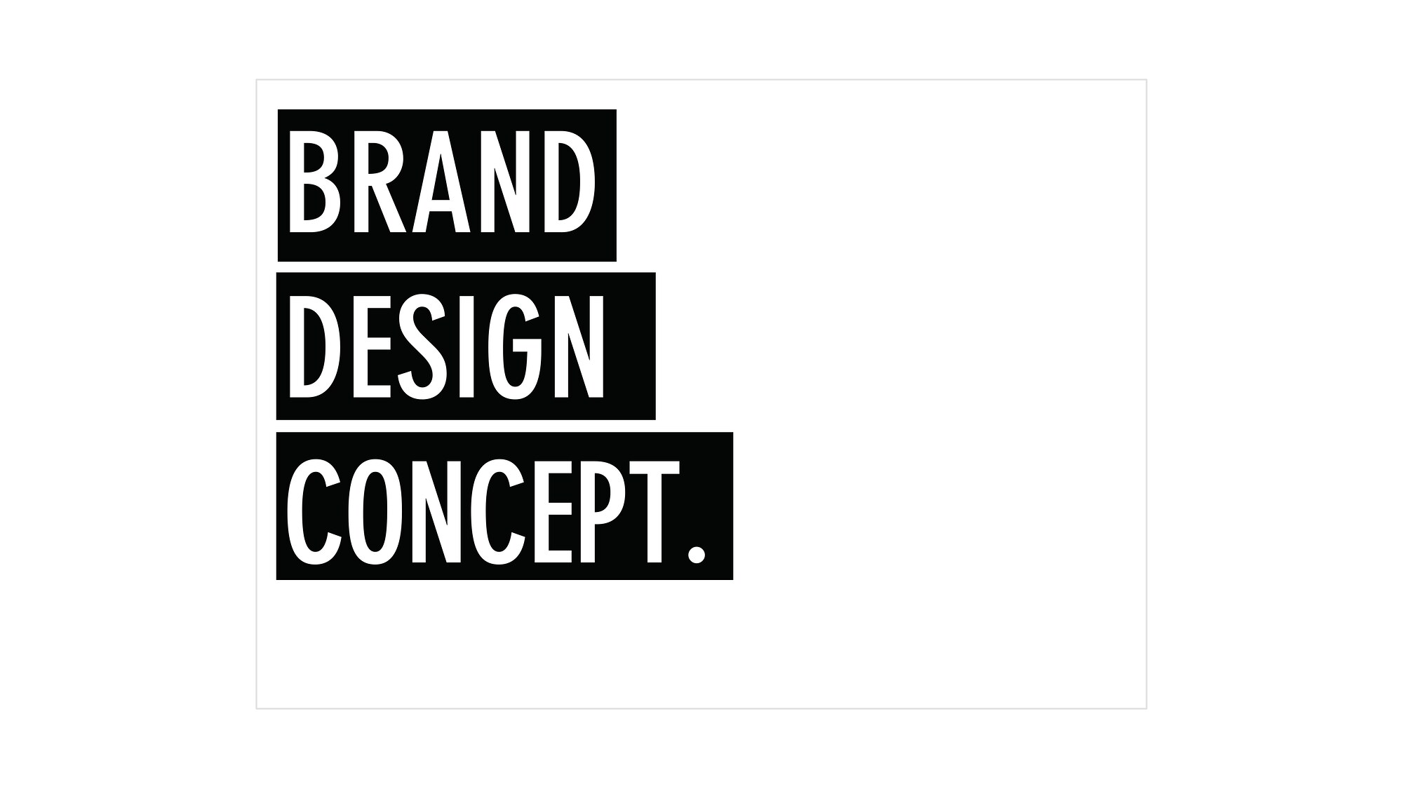 Titel Brand Design Concept