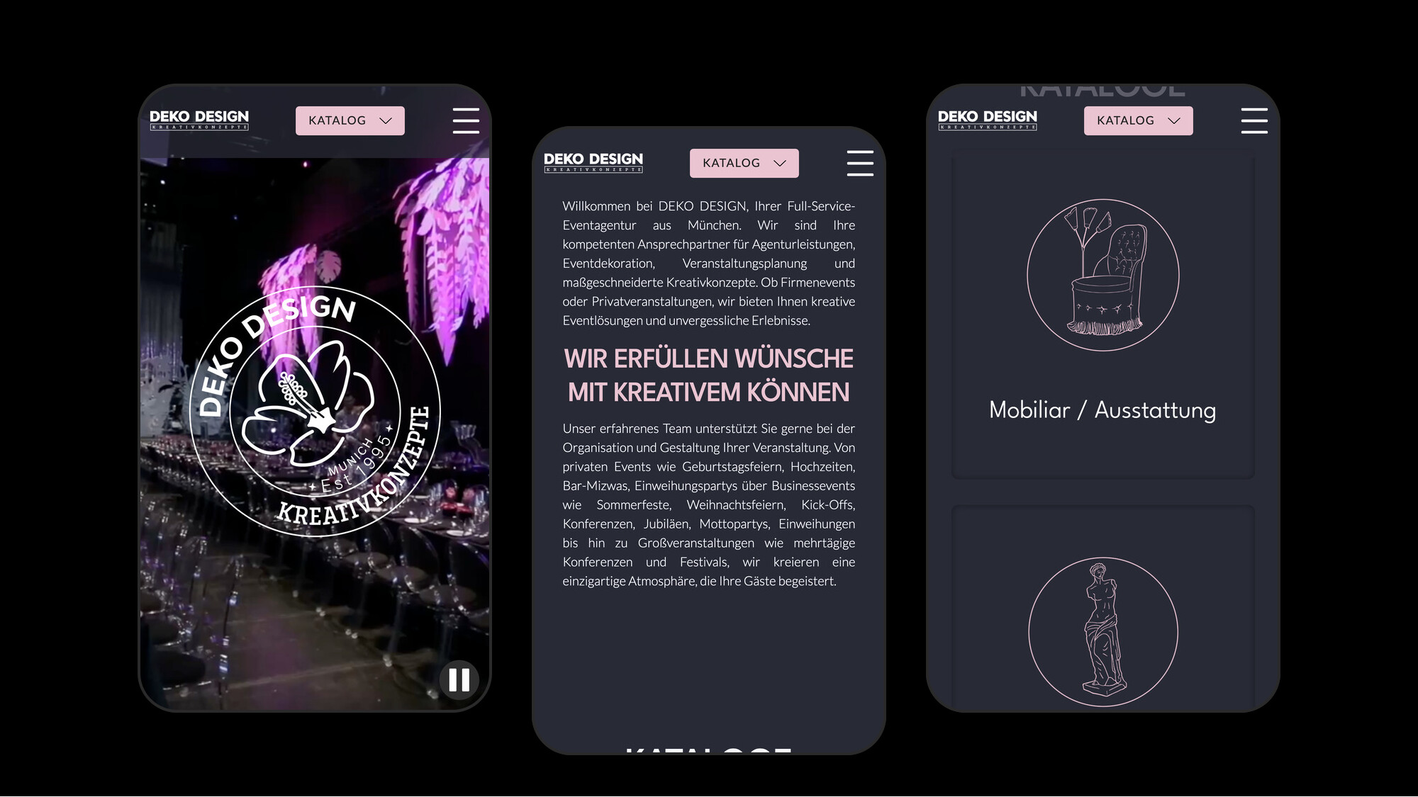 Startseite mobil