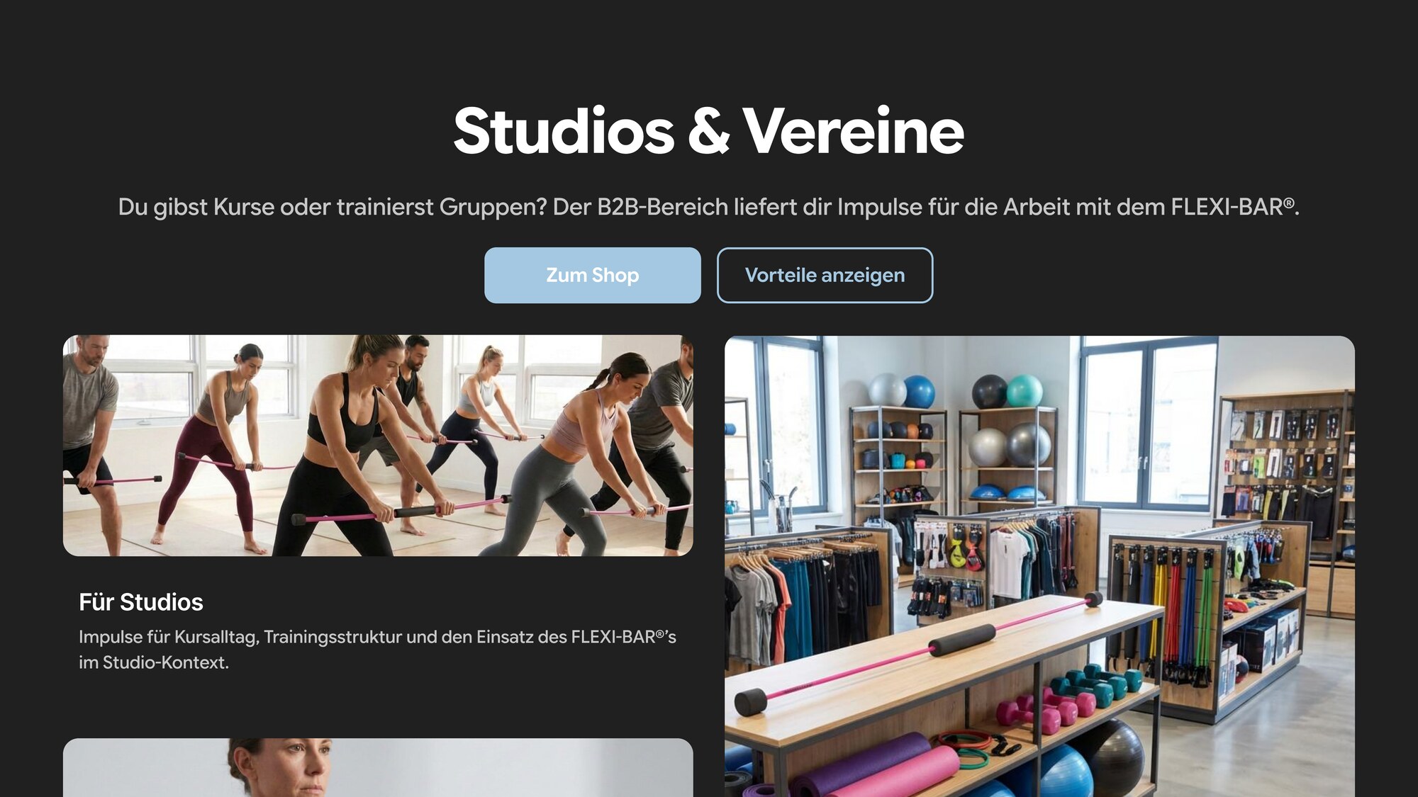 Studios und Vereine