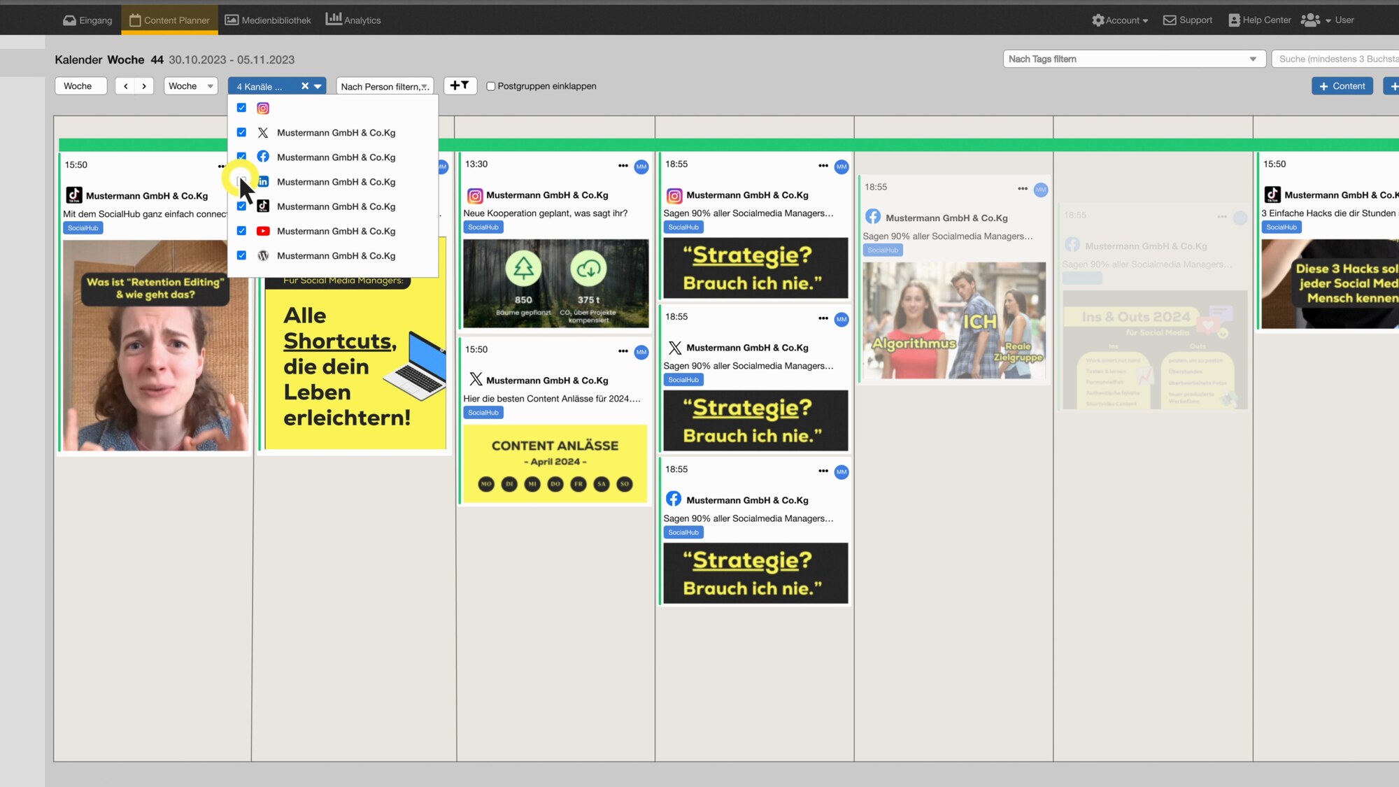 Content Planung