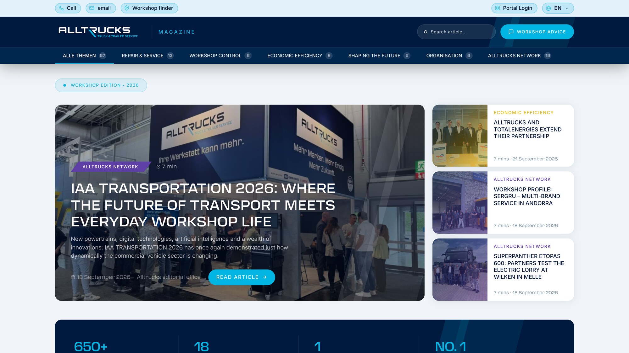Alltrucks Magazin auf Englisch