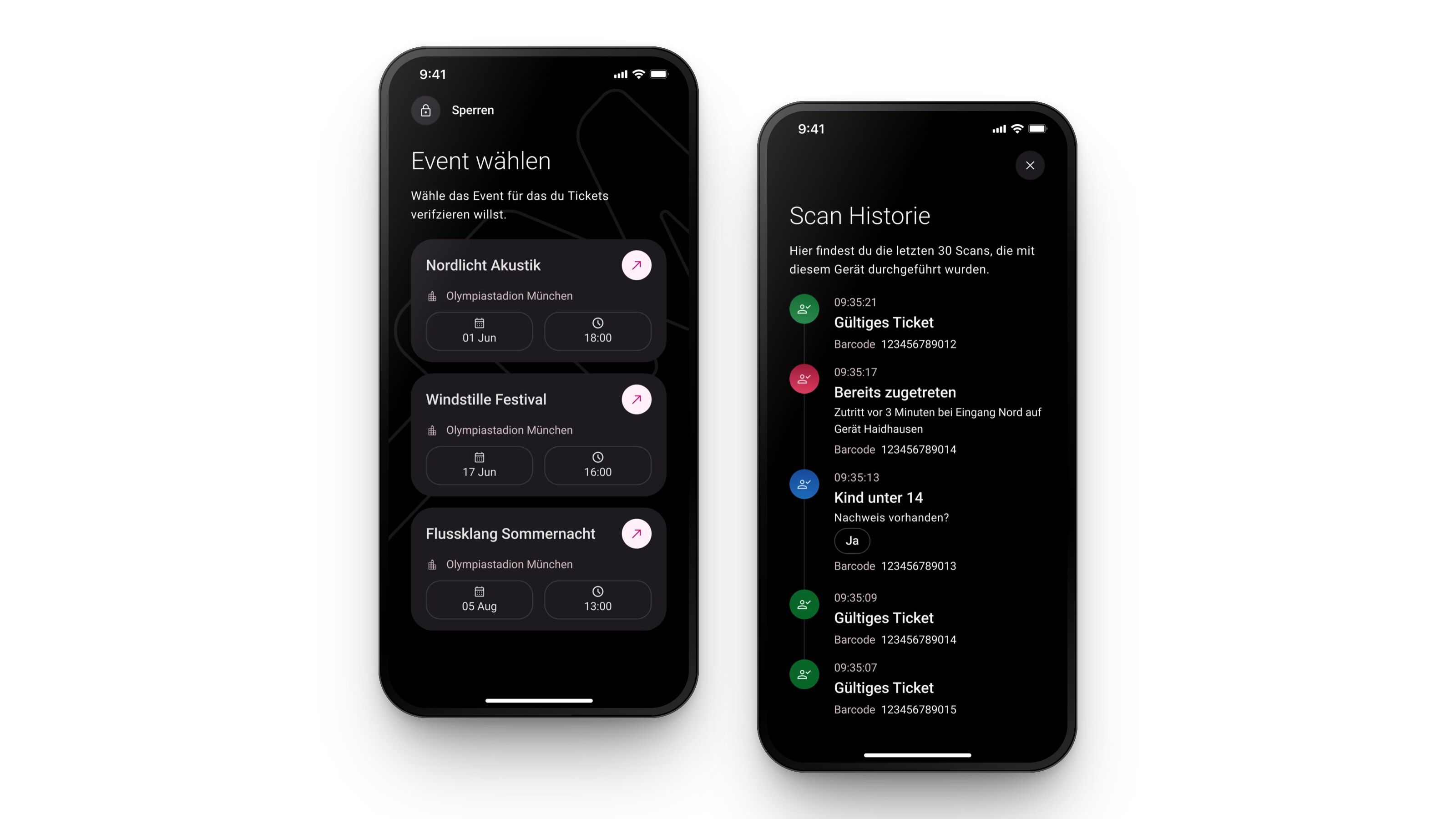 ELZA 2 App mit Scan Historie