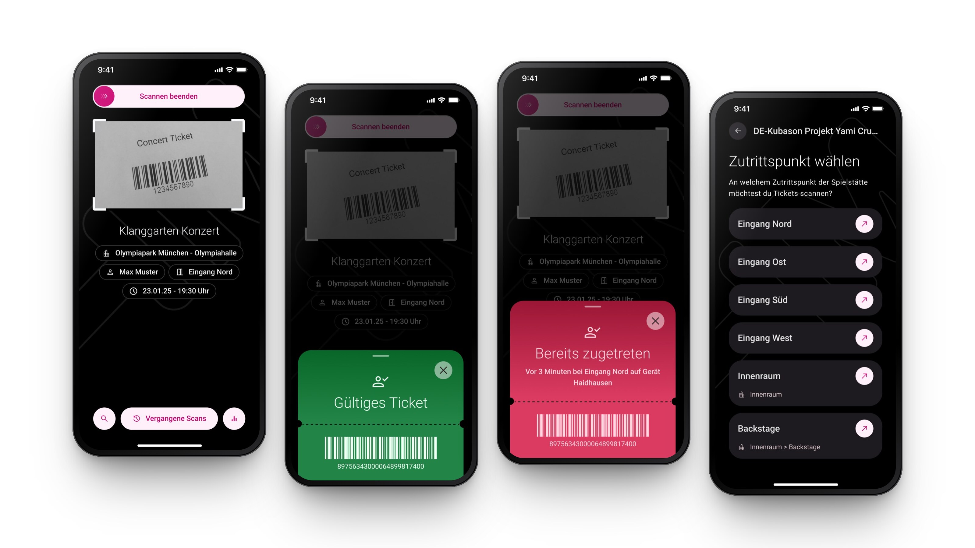 ELZA 2 App mit Ticketscan auf mehreren Geräten