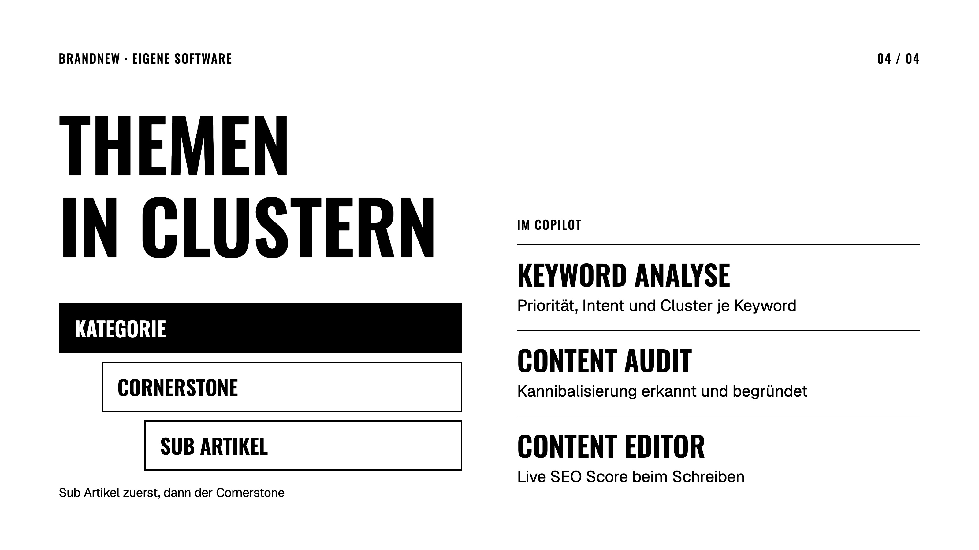 Themen in Clustern